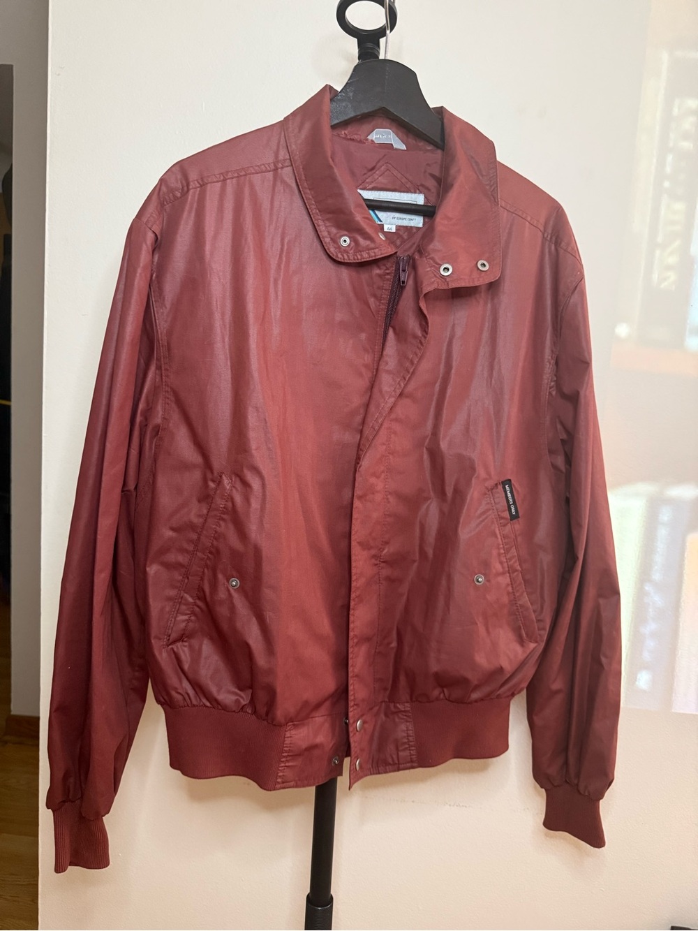 Members Only Maroon Bomber Jacket
